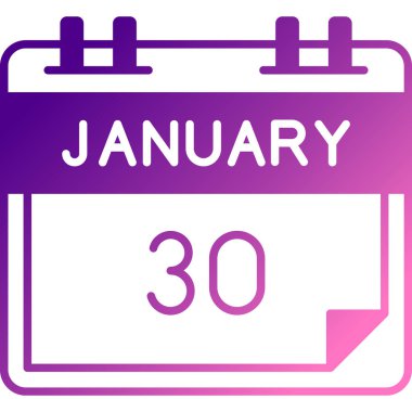 2 Ocak. Arka planda takvim.