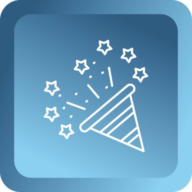 Bir yıldız simgesinin vektör illüstrasyonu