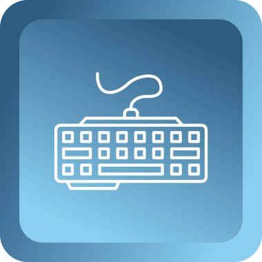 Klavye simgesi vektör illüstrasyonu