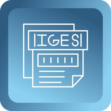 dosya biçimi simgesi, vektör illüstrasyonu