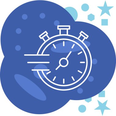 Saat. Web simgesi basit tasarım