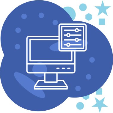 bilgisayar simgesi vektör illüstrasyonu