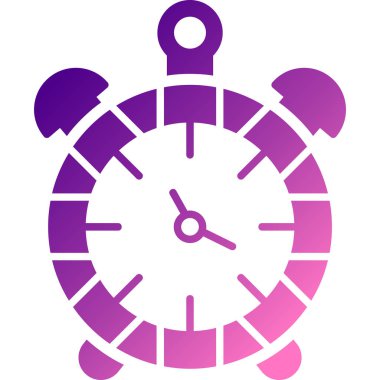 Bir saat simgesinin vektör illüstrasyonu