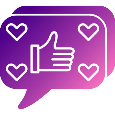 benzeri ve kalp vektör çizimi