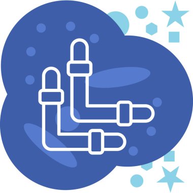 Bir bulut simgesinin vektör illüstrasyonu