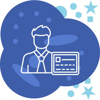 iş yönetimi simgesi vektör illüstrasyonu