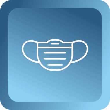 Beyaz arkaplanda mavi çaydanlık simgesi izole edildi. Çaydanlık ikonu. Mavi kare şablonu. vektör illüstrasyonu