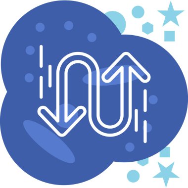 gönderme simgesi, vektör illüstrasyonu