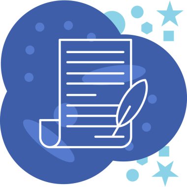 Notlar. Web simgesi basit illüstrasyon