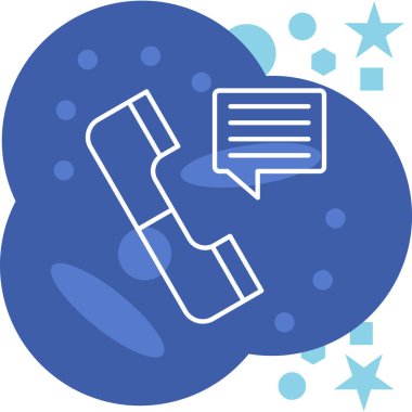 Konuşma baloncuğunun vektör çizimi