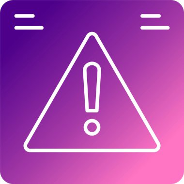 Uyarı işaretinin vektör çizimi