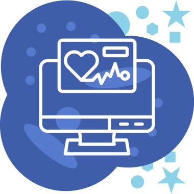 Tıbbi bir ikon. vektör illüstrasyonu