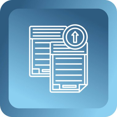 Renk arkaplanında kontrol listesi simgesi olan kağıt belge. Kontrol listesi simgesi. Kontrol listesi yönetim konsepti. Vektör beyaz kare düğmesi. vektör illüstrasyonu