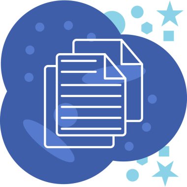 Belge modern simgesinin vektör illüstrasyonu