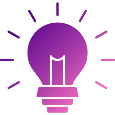 ampul simgesi vektör illüstrasyonu