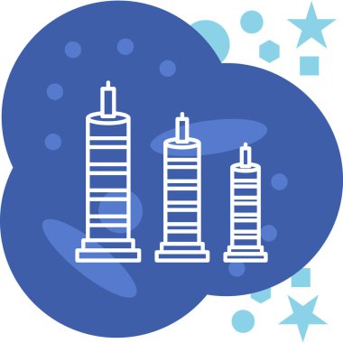 Düz biçimli bulut hesaplama teknolojisi simgesi