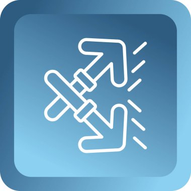 İzole edilmiş tek bir uçak simgesinin vektör çizimi