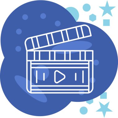 video simgesi vektör illüstrasyonu