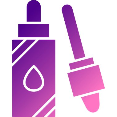 Ojeli bir ruj şişesinin vektör çizimi.