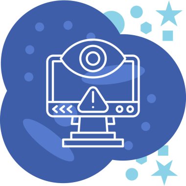 Bir kamera simgesinin vektör illüstrasyonu