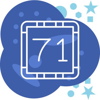 7 takvim 7 gün simgesi doldurulmuş - özet biçimi