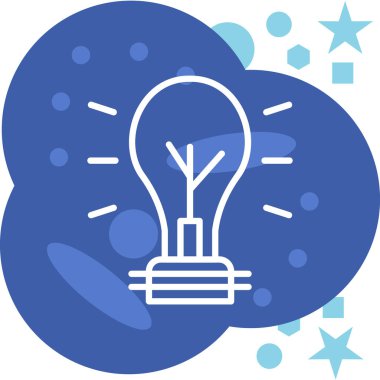 Bir fikrim var. Web simgesi basit illüstrasyon