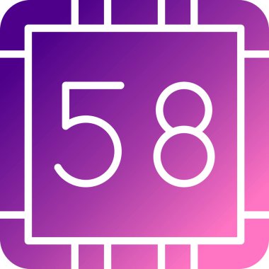 Mor arkaplanda izole edilmiş mor 86 yıllık bir simge. Doğum günün kutlu olsun. 16. gün mutlu yıllar. vektör illüstrasyonu