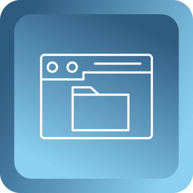 Web sayfası tarayıcı pencere vektör simgesi