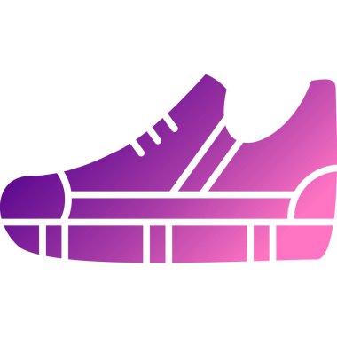 Bir çift spor ayakkabısının vektör çizimi