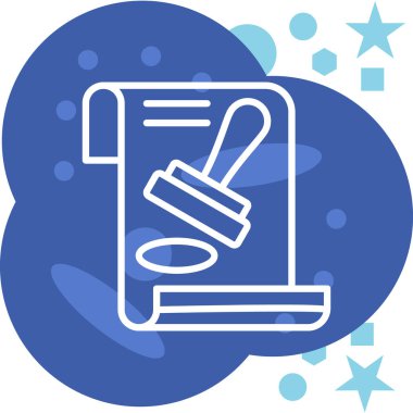 Bir simgenin modern tasarımının vektör çizimi