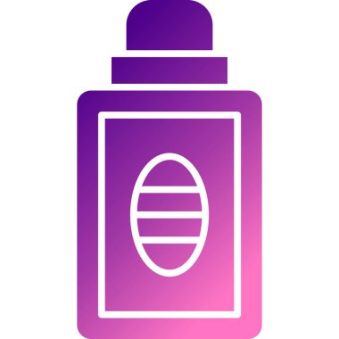 Beyaz arka planda izole edilmiş renk spreyi ikonu. Farklı ürünler için sprey. Soyut daire düğmesi. vektör.