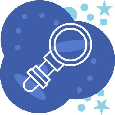 Mavi balon simgesinin vektör çizimi