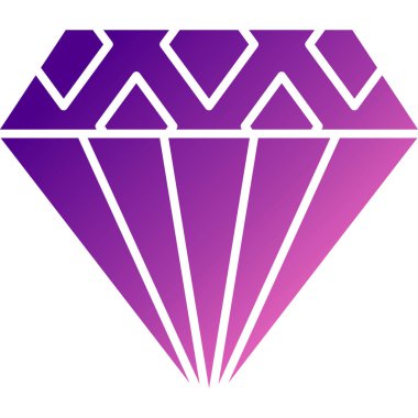 Elmas ikonu. vektör illüstrasyonu.