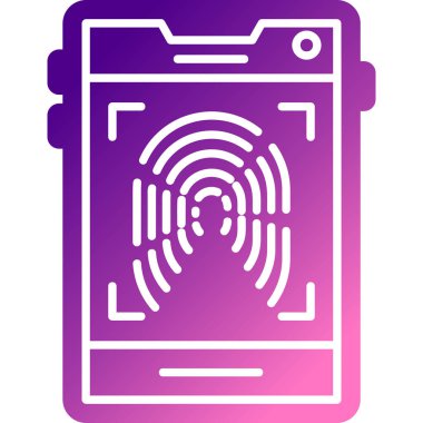 Akıllı telefon simgesi, vektör illüstrasyon tasarımı