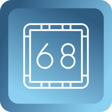 Tek izole pc simge vektör çizim