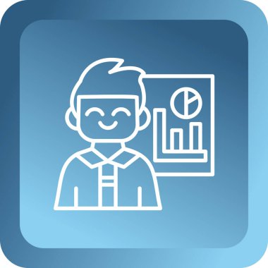 iş simgesi soyut arkaplanda izole edildi