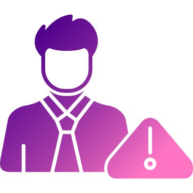 Kravat simgesi vektör illüstrasyon tasarımına sahip iş adamı