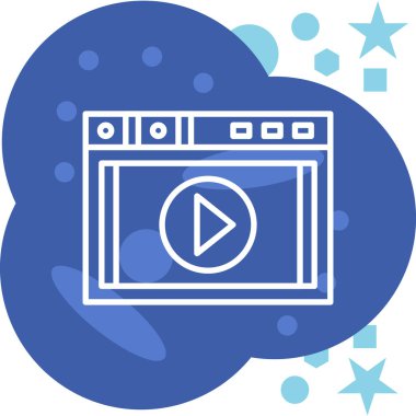 Vektör illüstrasyonu, bulut teknolojisi simgesi