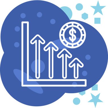 finansal büyüme grafiği simgesi