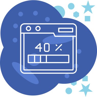 Vektör seo simgesi. Moda düz vektör çizimi. beyaz arkaplan.