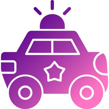 araba simgesi, vektör illüstrasyonu