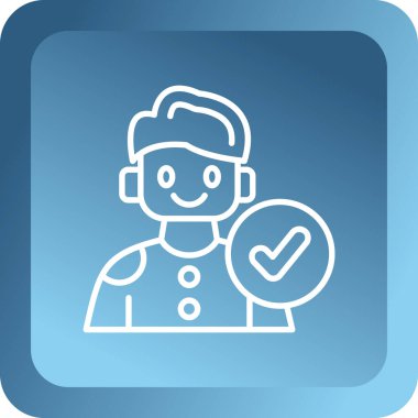 Müşteri hizmetleri modern simge vektör illüstrasyonu