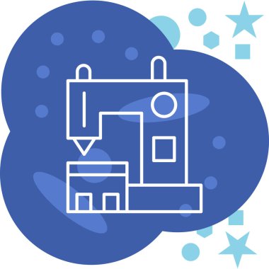 Beyaz arkaplanda izole edilmiş vektör simgesi