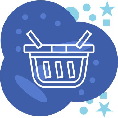 Sepet. Web simgesi basit tasarım