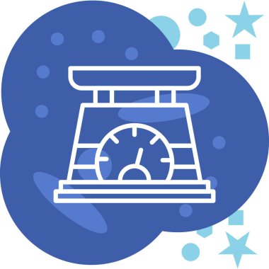 Saat web simgesi, basit vektör illüstrasyonu