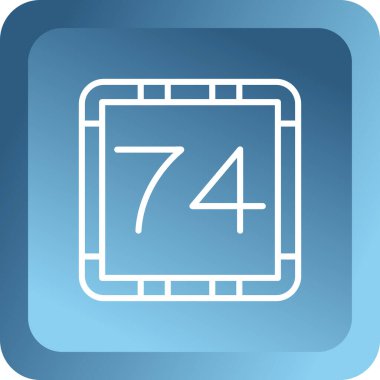 Modern b takviminin vektör illüstrasyonuName