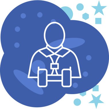 Rozet. Web simgesi basit illüstrasyon