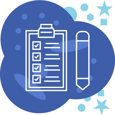 Pano ve kalem simgesi