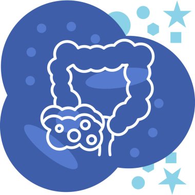 Beyaz arka planda izole edilmiş bakteri sembollü çizgi bakterisi. bakteri ve organizma, organizma, organizmaya neden olan, mikroorganizma, mikroorganizma ana hatları