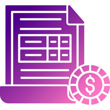 Dolar gagası vektör çizgisi simgesi, vektör